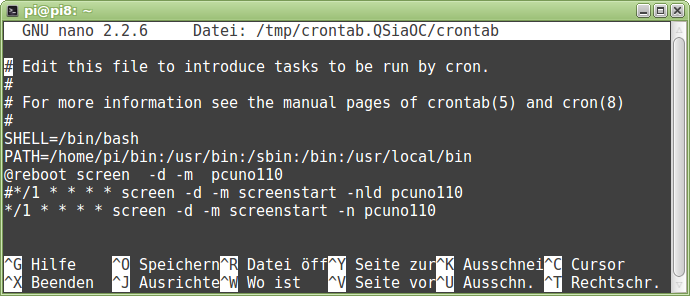 crontab
