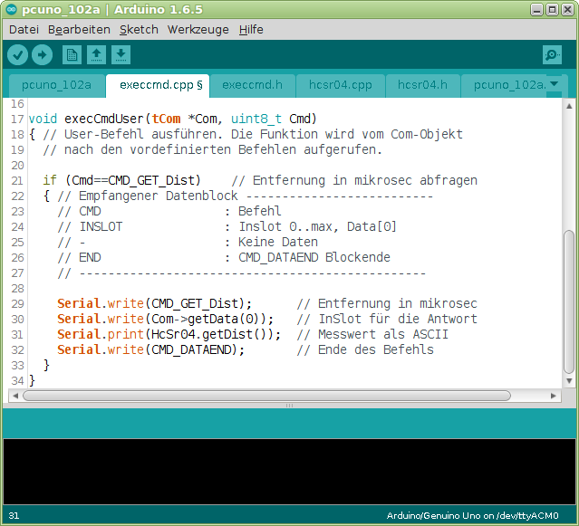 Funktion execCmdUser